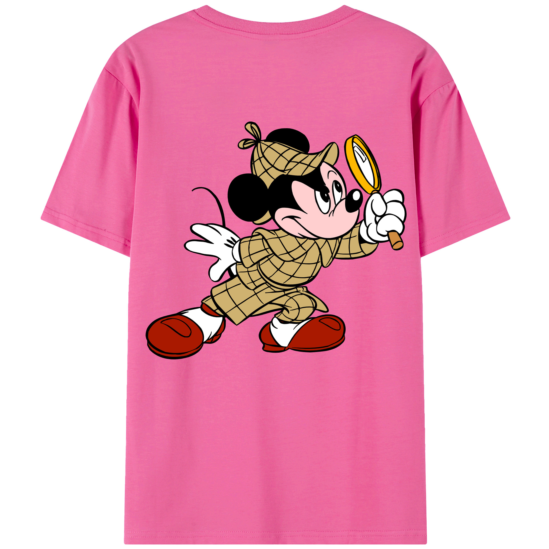 （画像用） ミッキーマウス Mickey Mouse レディース半袖Tシャツ(バックプリント)